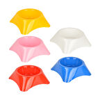 Flip Yuvarlak Mama Kabı Renkli Küçük 10'lu.