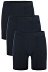 3 lü Erkek Pamuklu Likralı Esnek Uzun Boxer Seti 4197