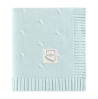 Pamuklu Triko Örgü Bebek Battaniyesi Sycamore