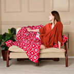 Marin Desen Triko Battaniye Koltuk Şalı