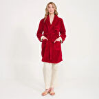 Kadın Welsoft Şal Yaka Polar Sabahlık