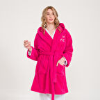 Welsoft Kapüşonlu Peluş Kadın Sabahlık