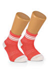 4 ÇİFT  Pamuklu Kız Bebek Çocuk Çizgili Soket Çorap