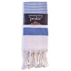 Geleneksel Havlu Pamuk Kumaş Kurulama Bezi Peşkir 1 Adet Orkide - Lacivert