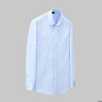 ELVIO UZUN KOL KLASİK KOYU MAVİ GÖMLEK