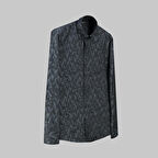 ELETA UZUN KOL SİYAH SLIM GÖMLEK