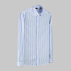 ELETA UZUN KOL ÇİZGİLİ SLİM GÖMLEK