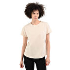 Icona2 Kadın Beyaz Günlük Stil T-Shirt 24YKTL18D20-CHK