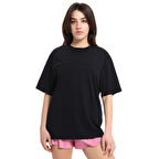 Sasebo Erkek Siyah Günlük Stil T-Shirt 25YE016-SYH