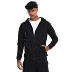 Sapporo Erkek Siyah Günlük Stil Eşofman Üstü 25YE018-SYH
