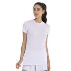 Ome Kadın Beyaz Koşu T-Shirt 25YK001-BYZ