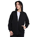 Ikoma Kadın Siyah Koşu Eşofman Üstü 25YK004-SYH