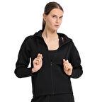 Peoria Kadın Siyah Günlük Stil Eşofman Üstü 25KK1048-SYH