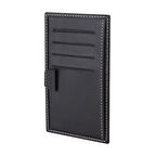 S.Deri Kartlık Cüzdan Kalemlik Siyah Wallet and Card Holder Vegan 9x15,5 cm. Black