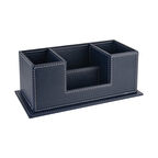 Masaüstü Deri Organizer Kalemlik 4 Gözlü Desktop Organizer Rainbow Vegan 10x12x25 cm.