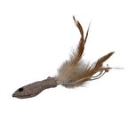 Zampa Çevre Dostu Tüylü Balık Kedi Oyuncağı, 20 Cm