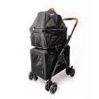 Zampa Tsunoda Kedi & Köpek Arabası Siyah 50X83X102cm