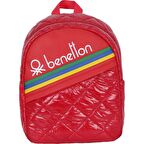 United Colors of Benetton Kapitone Anaokulu Çantası 70241 Kırmızı