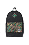 Benetton Okul Sırt Çantası Siyah Kamuflaj