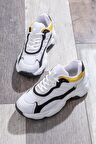 Tonny Black Beyaz Siyah Kadın Spor Ayakkabı Tb246  Beyaz Siyah-37