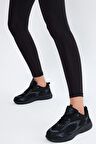 Tonny Black Unisex Siyah Füme Faylon Taban Rahat Kalıp Unisex Ayakkabı