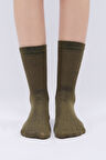 Mısırlı Kadın Modal Tekli Haki Soket Çorap M 71001 H