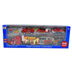 Kutulu Metal Tır Itfaiye Oyun Seti