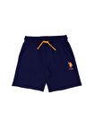U.S. Polo Assn. Lacivert Erkek Çocuk Kısa Düz Şort PAREIY023