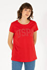 Kadın T-shirt-Kırmızı | S