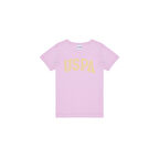 Kız Çocuk  Bisiklet Yaka Basic Tişört