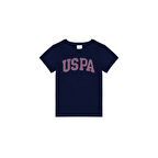 Kız Çocuk  Bisiklet Yaka Basic Tişört