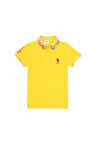 Kız Çocuk Sarı Basic Polo Yaka Tişört 50265667-VR094