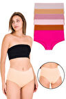 Kadın Bato Külot Karışık Renkli 7'li Paket - Kts2092-7