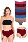 Kadın Bato Külot Karışık Renkli 7'li Paket - Kts2092-7
