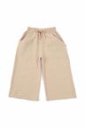 Müslin Palazzo Çocuk Pantolon Bej Organik Pamuk