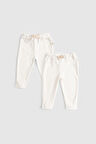 2'li Organik Pamuk Bebek Pantolonu Twig