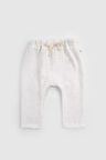 Organik Pamuk Müslin Ekru Bebek Pantolonu