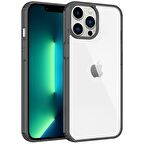 Buff iPhone 13 Pro Max Air Hybrid Kılıf Smoke Black