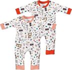 Organik 2'li Fermuarlı Tulum