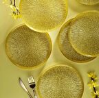 Fecra Rita 6'lı Pasta Tabağı Seti Kivi 21 Cm