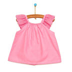 HelloBaby Basic Kız Bebek Fırfır Askılı Bluz Kız Bebek