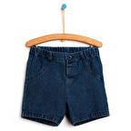 HelloBaby Basic Erkek Bebek Denim Bermuda Şort Erkek Bebek