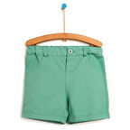 HelloBaby Basic Erkek Bebek Yeşil Bermuda Şort Erkek Bebek