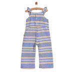 BabyZ Çizgili Brode Patiksiz Tulum Kız Bebek