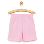 HelloBaby Kız Bebek Basic Şort Reçme Paça Pembe