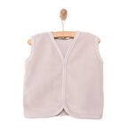 HelloBaby Erkek Bebek Basic Yelek Polar Gri