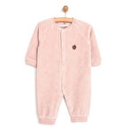 HelloBaby Kız Kadife Patiksiz Tulum Kız Bebek
