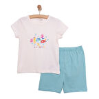 HelloBaby Kız Kısa Kol Pijama Takımı Kız Bebek