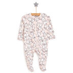 HelloBaby Yenidoğan Kız  Patikli Tulum Kız Bebek