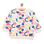 HelloBaby Basic Az Şardonlu Aslan Desenli Sweatshirt Kız Bebek